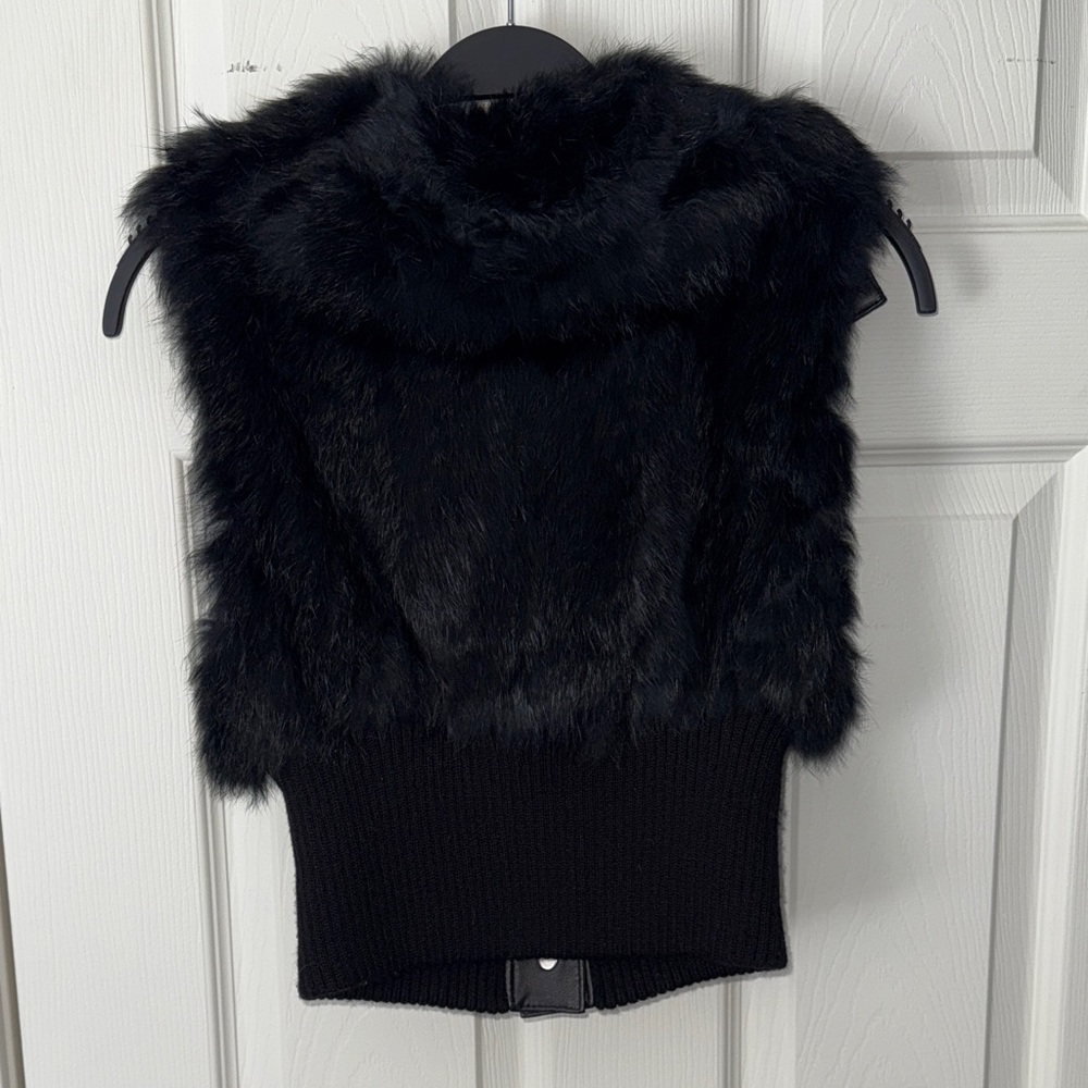 Marciano Rabbit Fur Vest - Picture 4 of 5